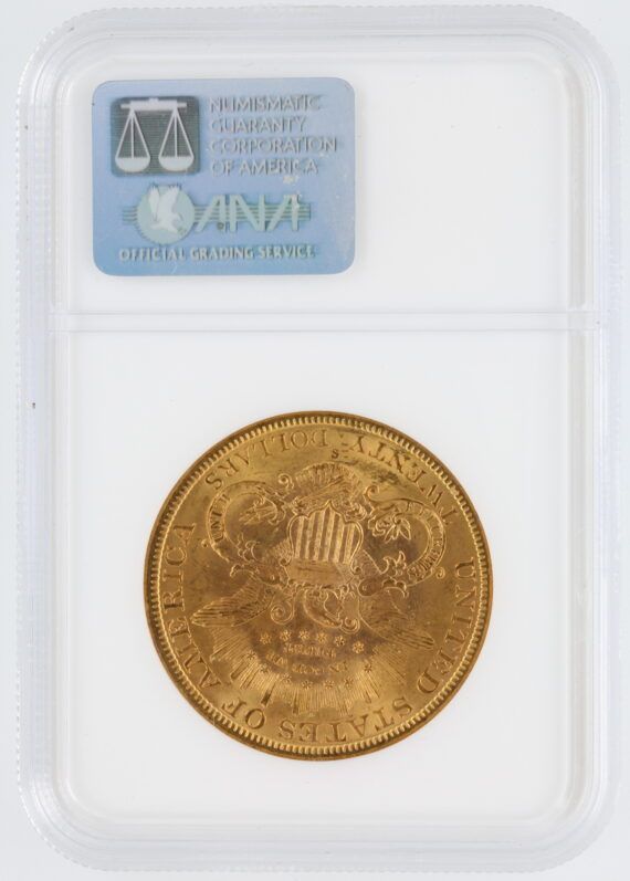 1888-S Double Eagle NGC MS63 $20 Liberty Head - Image 3