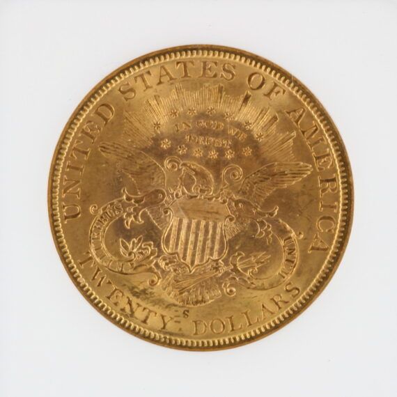 1888-S Double Eagle NGC MS63 $20 Liberty Head - Image 4