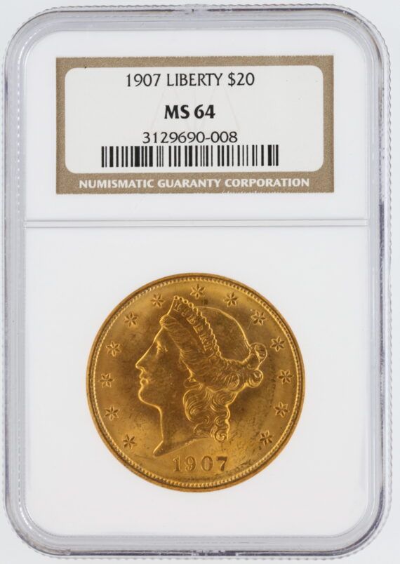 1907 Double Eagle NGC MS64 $20