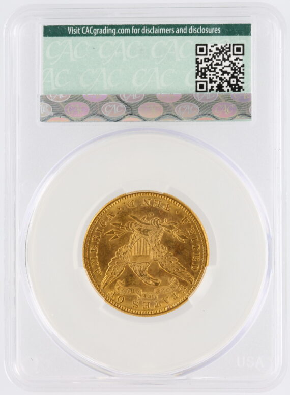 1892-O CAC MS62 Liberty Head Gold Eagle $10 - Image 3