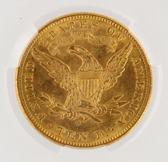 1892-O CAC MS62 Liberty Head Gold Eagle $10 - Image 4