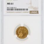 1911 Quarter Eagle NGC MS61 $2.50 Indian Head
