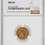 1914 Quarter Eagle NGC MS62 $2.50 Indian Head