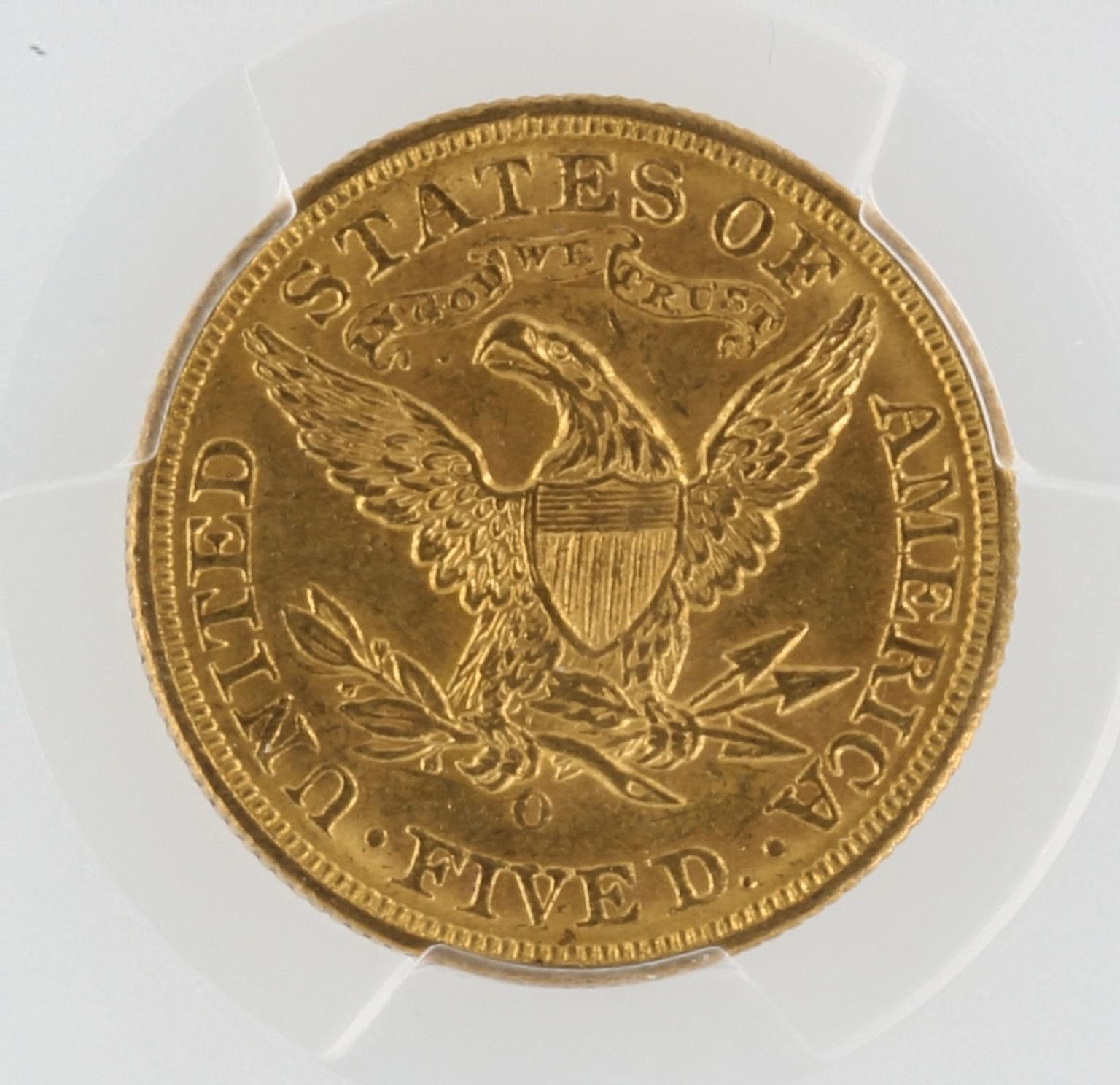 1893-O Half Eagle PCGS MS62+ $5 - Image 3