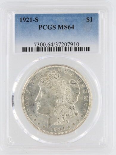 1921-S Morgan Dollar PCGS MS64 $1