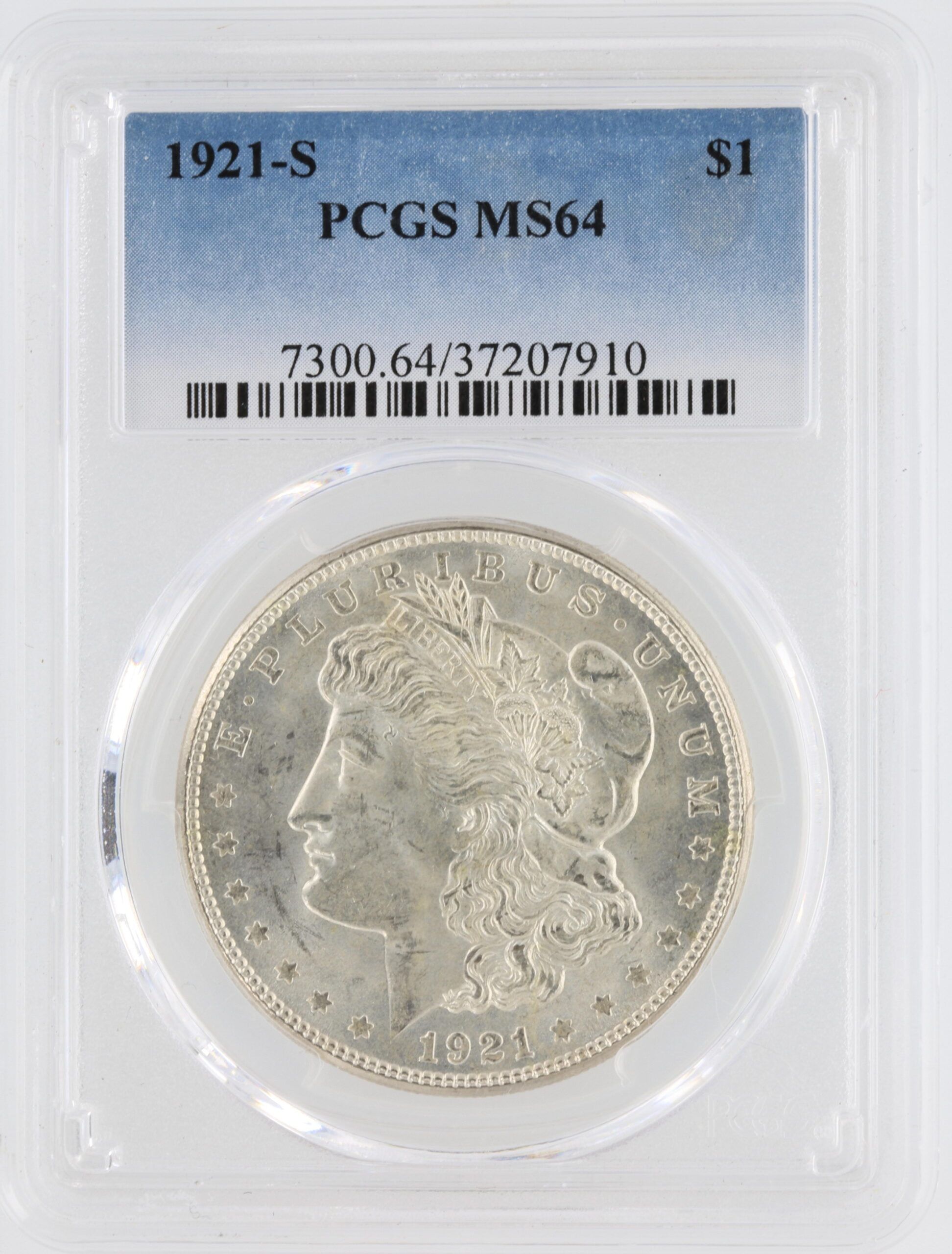 1921-S Morgan Dollar PCGS MS64 $1