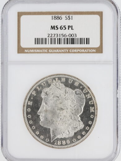 1886 Morgan Dollar NGC MS65 PL S$1