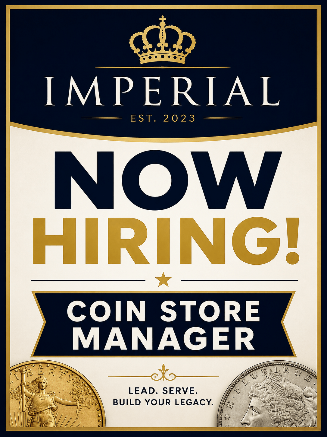 Now Hiring:  Coin Store Manager